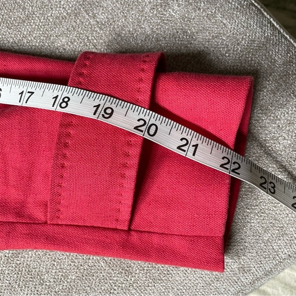 Talbots Grace Fit Linen Blend Classic Coral Blazer Jacket Office Work Summer - Picture 10 of 14